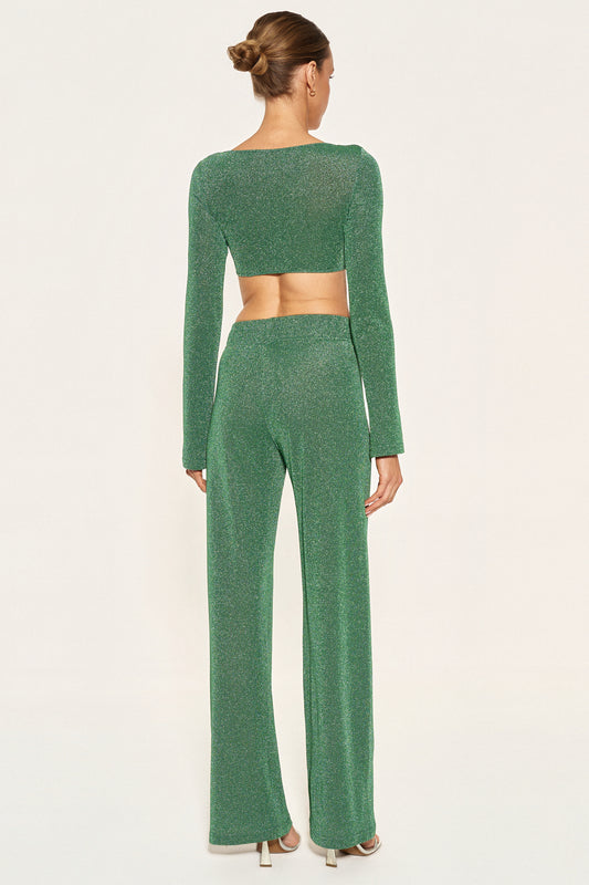 - SPARKLE TROUSERS - EMERALD |PRE-ORDER SHIPPING FROM 27.05|