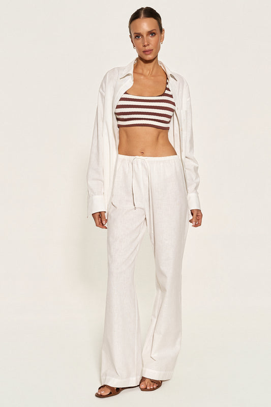 - SAO PAULO TROUSERS -  WHITE