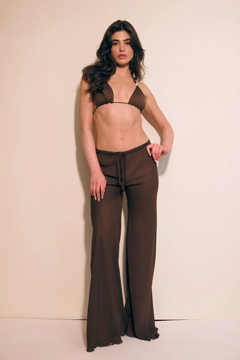 BROWN -VENICE TROUSERS-