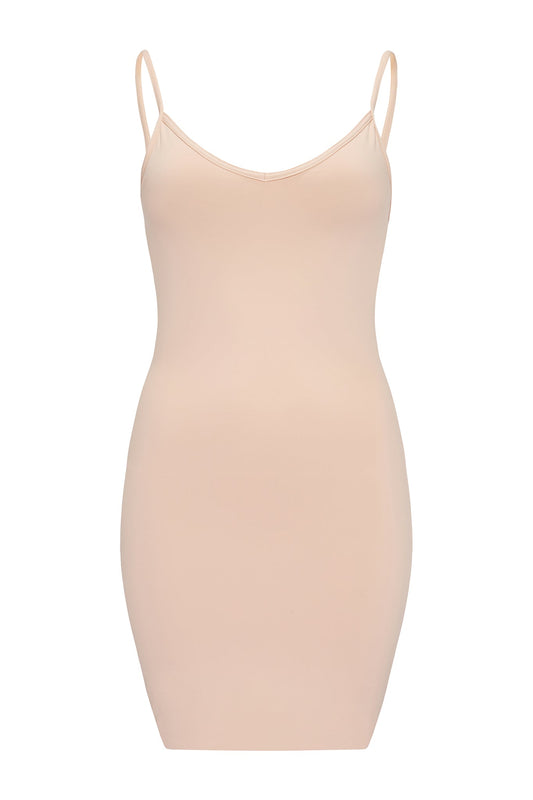 Minimal Swim Dress Nude