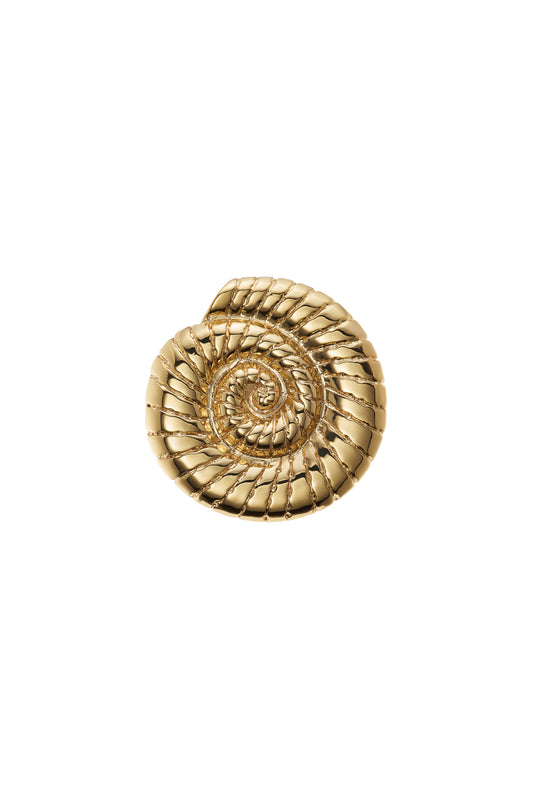 SHELL CLIP -24K GOLD-