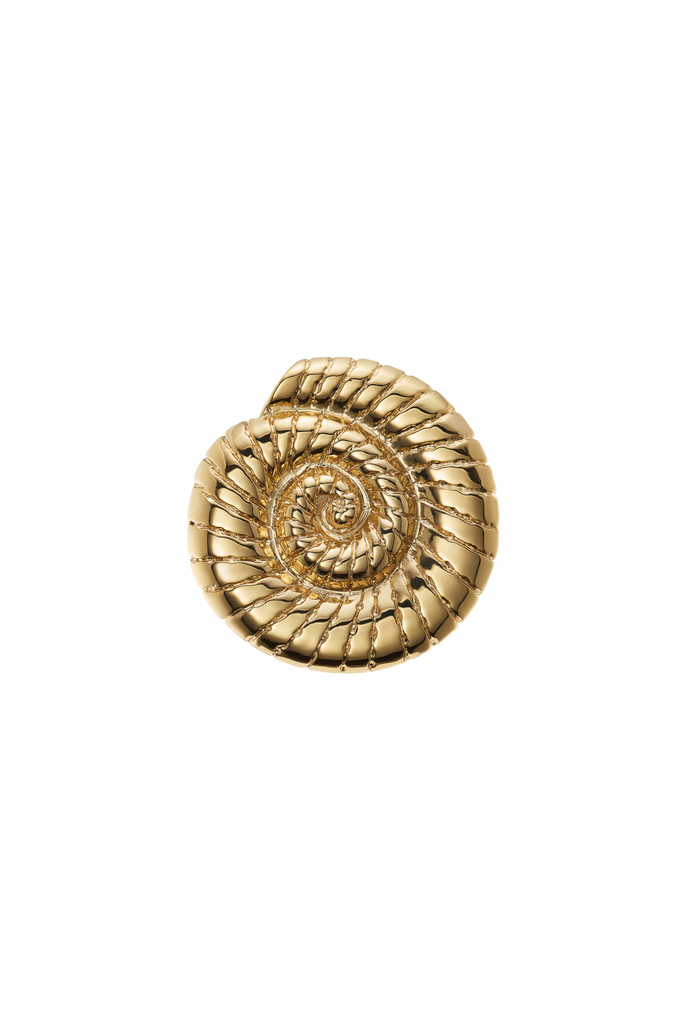SHELL RING - 24K GOLD -