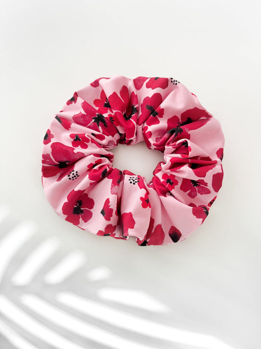 - POPPY FLOWER - SCRUNCHIE